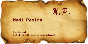 Madl Pamina névjegykártya